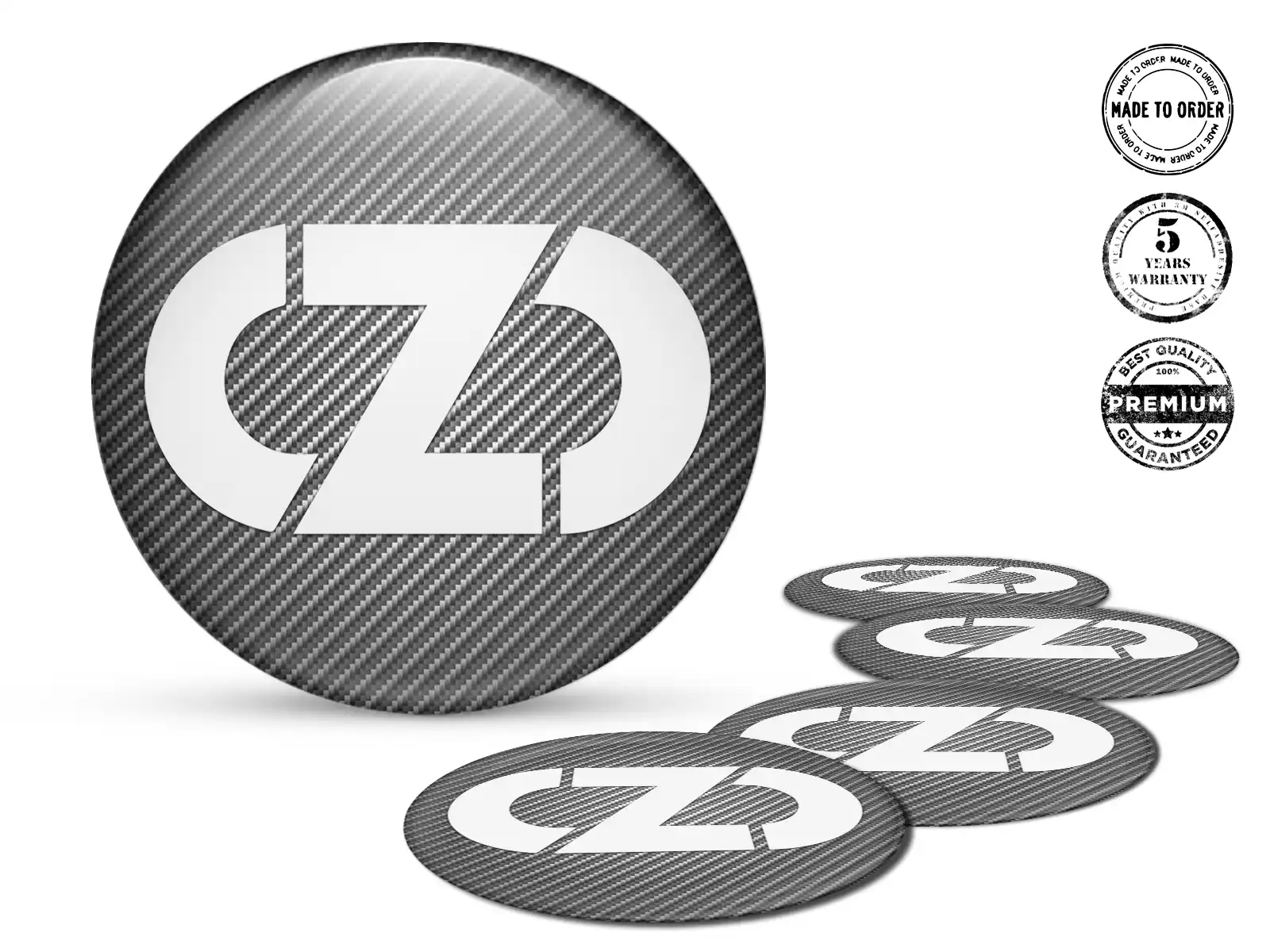 OZ Radaufkleber Stil Luxus Gewölbte Logos
